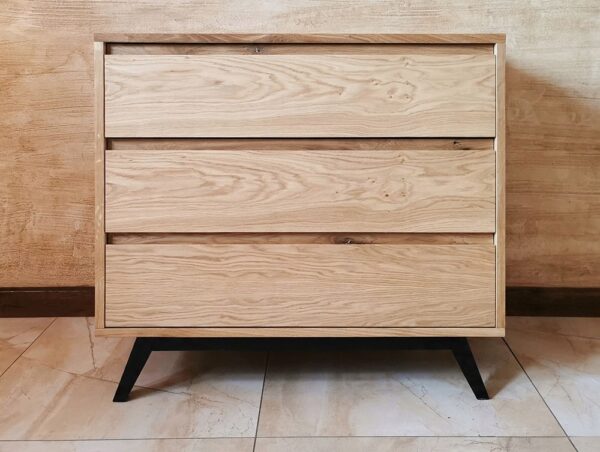 Komoda DĘBOWA lite drewno 90x80x50cm - PRODUCENT - obrazek 2