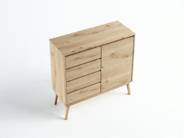 Komoda Madryt 110x105x45 DZIKI DĄB RUSTIKAL OLEJOW - obrazek 2