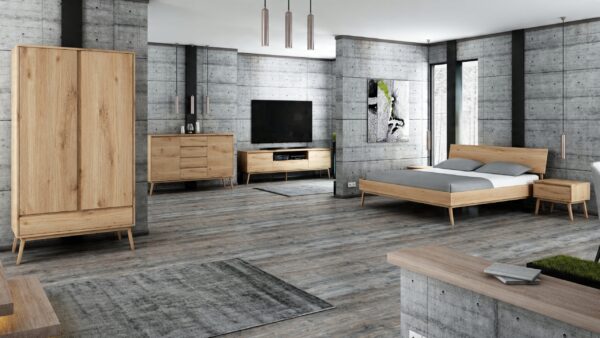 Taboret Madryt 55x55x45 DZIKI DĄB RUSTIKAL OLEJ - obrazek 8