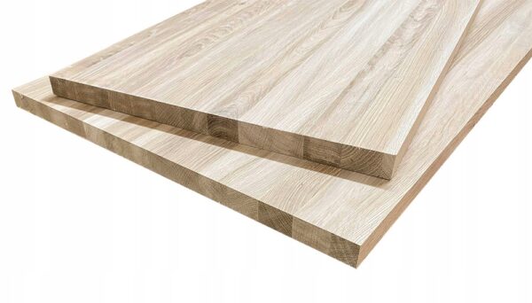 Blat dębowy lity klasa AB 4cm gr., szerokość 60cm - obrazek 2