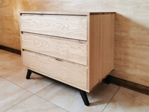 Komoda DĘBOWA lite drewno 90x80x50cm - PRODUCENT - obrazek 3