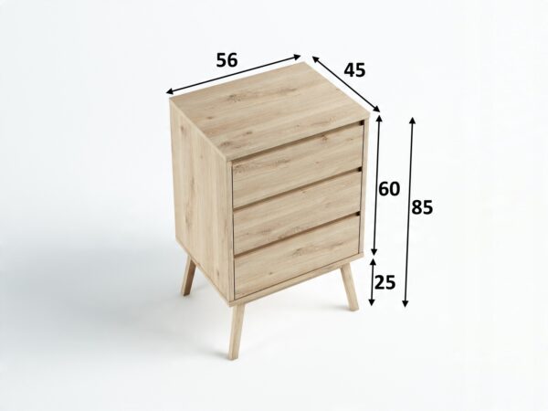 Komoda Madryt FRONTY RAL 56x85x45 DZIKI DĄB - obrazek 4