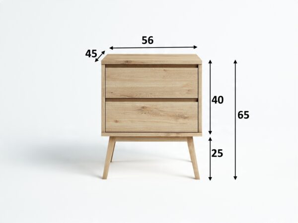 Komoda Madryt FRONTY RAL 56x65x45 DZIKI DĄB - obrazek 4