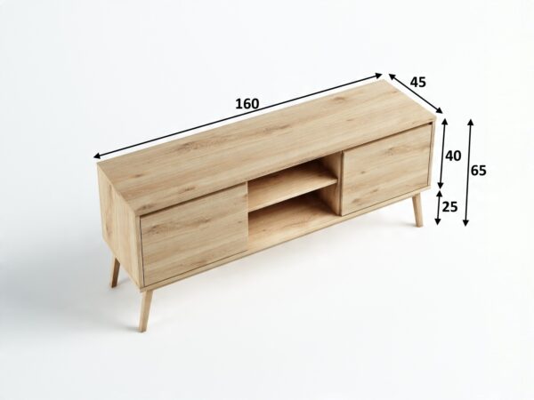 Komoda Madryt 160x65x45 DZIKI DĄB RUSTIKAL OLEJOW - obrazek 4