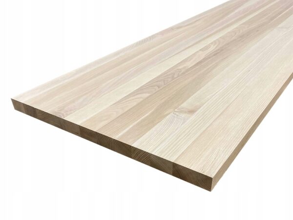 Blat jesionowy lity klasa AB 4cm gr., szerokość 40cm