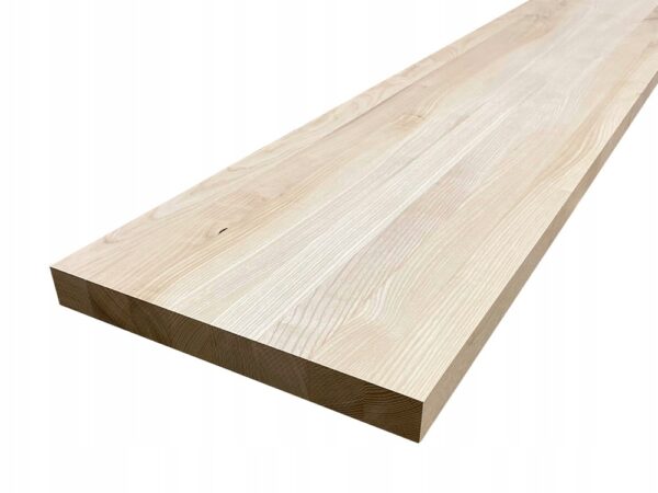 Blat jesionowy lity klasa AB 4cm gr., szerokość 40cm - obrazek 2