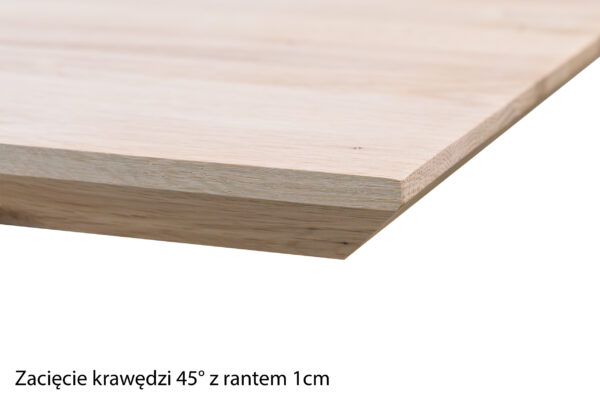 Blat dębowy lity klasa AB 4cm gr., szerokość 60cm - obrazek 7