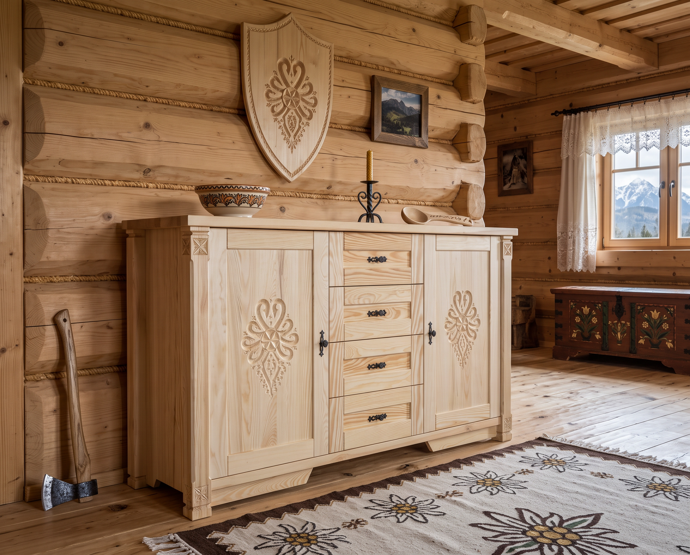 Komoda sosnowa Podhalańska 150 - obrazek 5